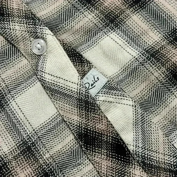 Rails Hunter Button Down Ivory Coal Blush Women's Size Small - Picture 8 of 8